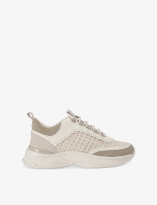 KG KURT GEIGER: Link Panelled Knitted Low-Top Trainers