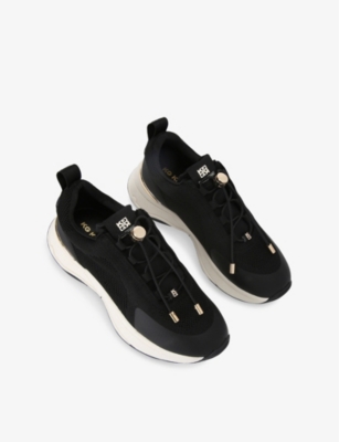 Kg Kurt Geiger Womens Link Toggle Fabric Low-top Trainers Blac In Black
