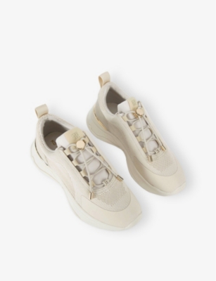Kg Kurt Geiger Womens Link Toggle Fabric Low-top Trainers B In Bone