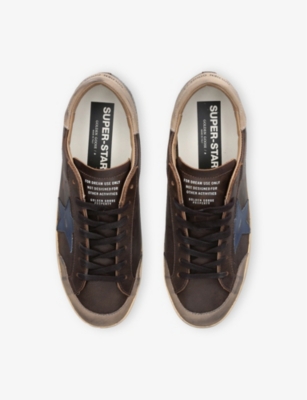 GOLDEN GOOSE: Super-Star Leather Low-Top Trainers