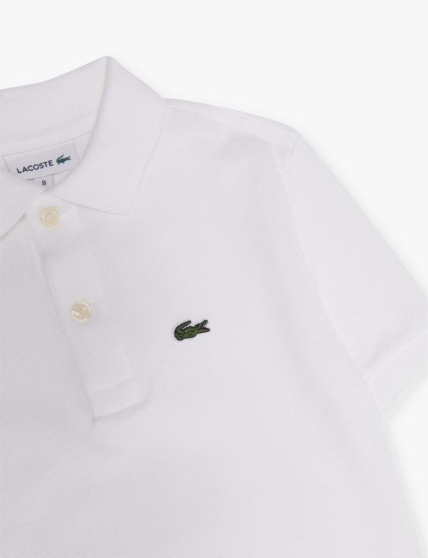 Classic logo-patch cotton-pique polo shirt 4-14 years