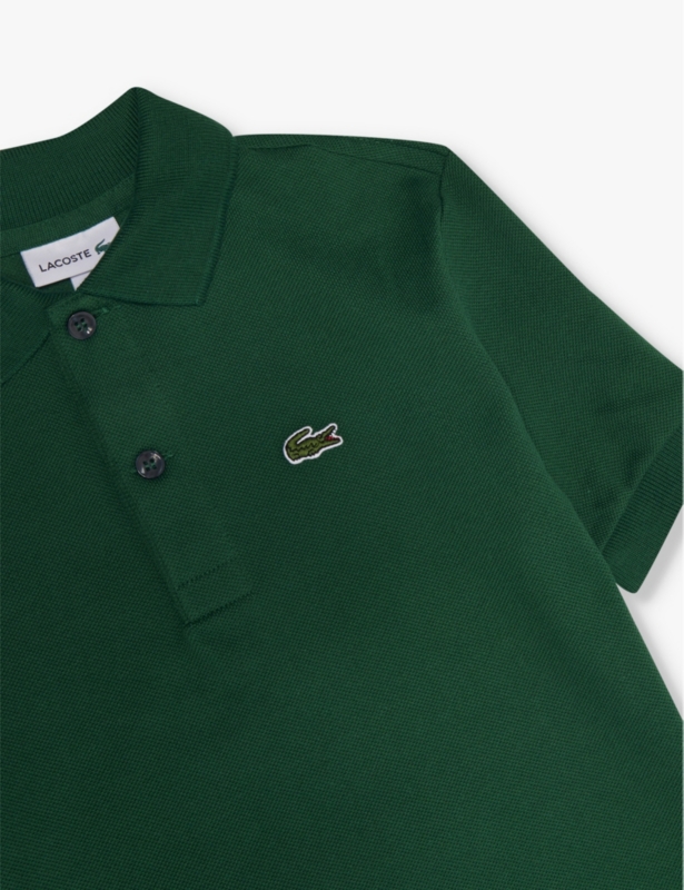 Classic logo-patch cotton-pique polo shirt 4-14 years