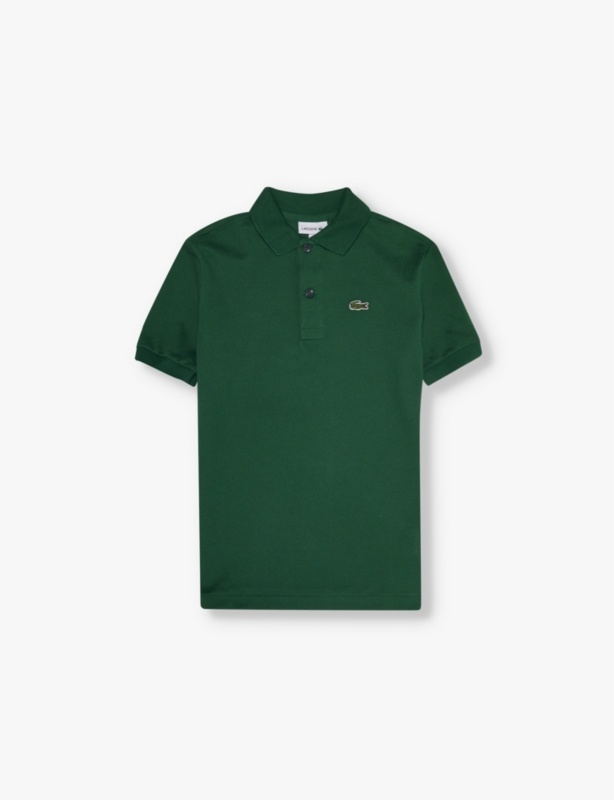 Classic logo-patch cotton-pique polo shirt 4-14 years