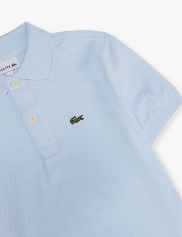 Classic logo-patch cotton-pique polo shirt 4-14 years