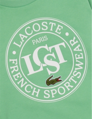 LACOSTE: Logo-Print Crewneck Cotton Sweatshirt 4-16 Years