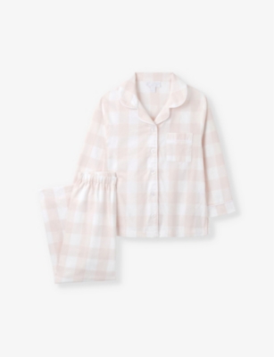 White company gingham pyjamas sale