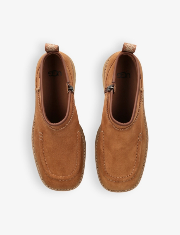 CityFunc Ultra Mini logo-patch platform suede and shearling boots