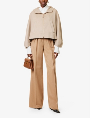 Serio Hooded Relaxed-Fit Wool, Silk and Cashmere-Blend Cape