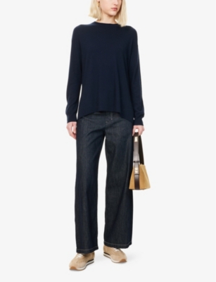 Zucchero Indigo-Wash Wide-Leg Denim Trousers