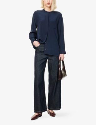 Leticia Relaxed-Fit Silk-Blend Blouse