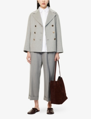 S MAX MARA: Margot Double-Breasted Wool Jacket