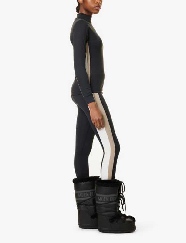Racer Striped Stretch-Woven Base Layer Set