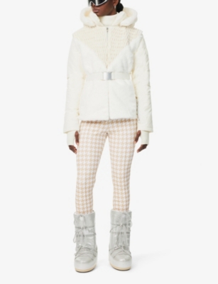 MY SUNDAY SKI: Hooded belted slim-fit woven jacket