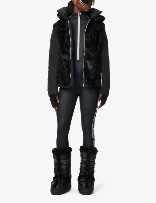Hooded belted slim-fit woven jacket
