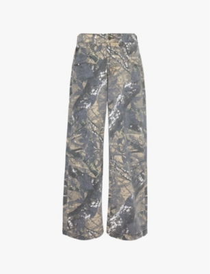 JADED LONDON: Camo Colossus low-rise denim jeans