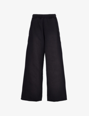 JADED LONDON: Monster two-slip-pockets wide-leg high-rise cotton-jersey jogging bottoms