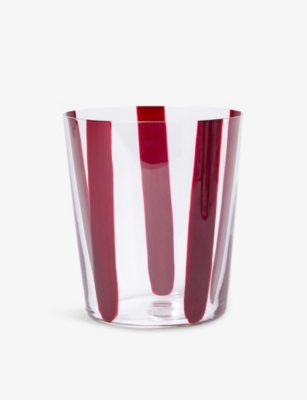 THE CONRAN SHOP: Nova Stripe Set Of Four Crystal-Glasses 360ml