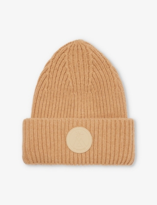MY SUNDAY SKI: Brand-patch ribbed wool-blend beanie