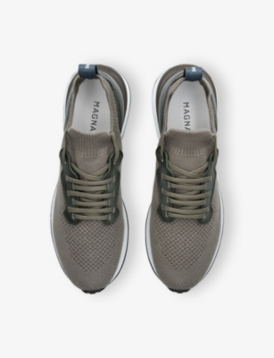 MAGNANNI: Grafton knitted low-top trainers