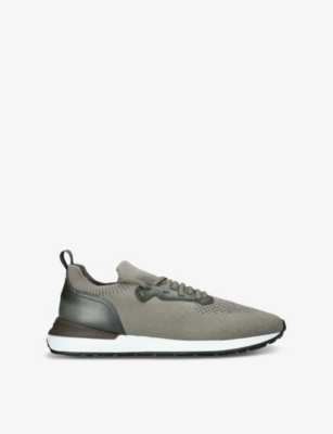 MAGNANNI: Grafton knitted low-top trainers