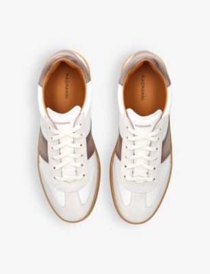 Magnanni Ens  Kaido Branded Leather And Suede Low-top Trainers In White/oth