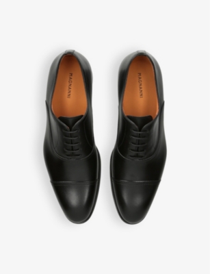 Magnanni Lace-up Leather Oxford Shoes In Black