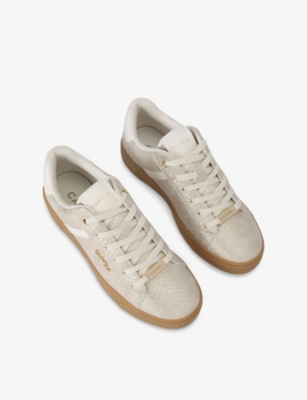 CARVELA WOMENS GOLD DAZE GUM-SOLE FAUX-LEATHER LOW-TOP TRAINERS EUR 36 / 3 UK