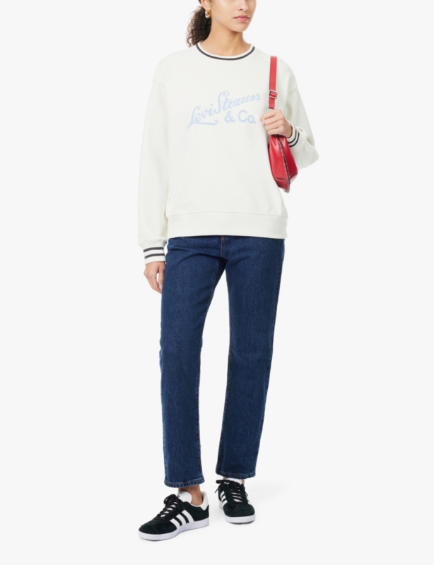 501 high-rise straight-leg denim jeans