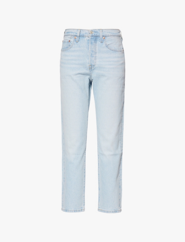 501 high-rise straight-leg denim jeans