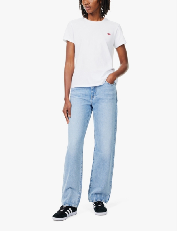 The Perfect Tee brand-embroidery regular-fit cotton-jersey T-shirt