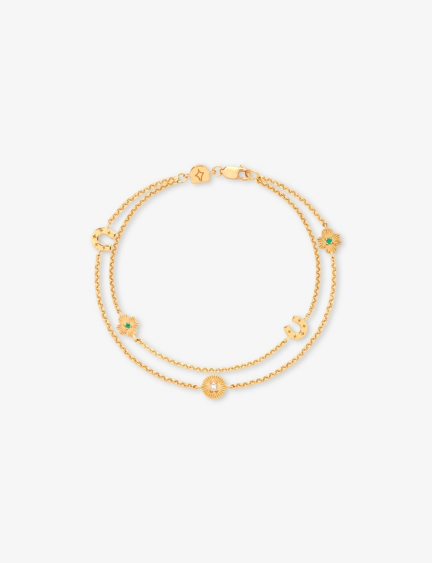 Lucky Charm 18ct Yellow-Gold Plated Sterling-Silver Bracelet