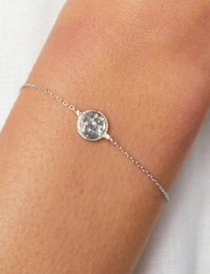 ASTRID & MIYU: Zodiac Leo Rhodium-Plated Sterling-Silver and Cubic Zirconia Pendant Bracelet