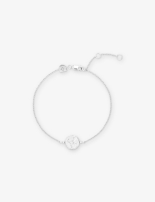 ASTRID & MIYU: Zodiac Virgo Rhodium-Plated Sterling-Silver and Cubic Zirconia Pendant Bracelet