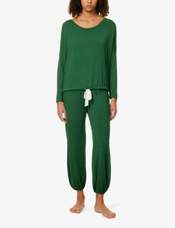 Gisele Slouchy stretch-jersey pyjama set