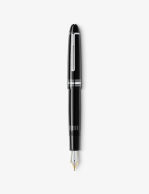 MONTBLANC: Meisterstück 147 14ct yellow gold nib platinum-coated resin fountain pen