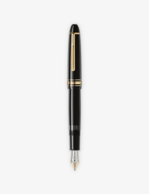 MONTBLANC: Meisterstück 146 14ct yellow-coated resin fountain pen