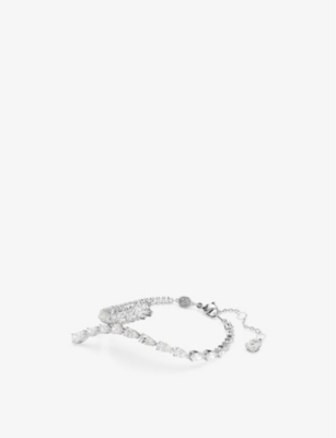 SWAROVSKI: Matrix rhodium-plated and zirconia bracelet
