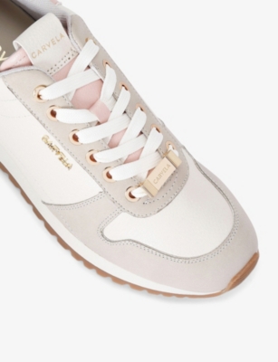 CARVELA: Florencia Faux-Leather Low-Top Trainers