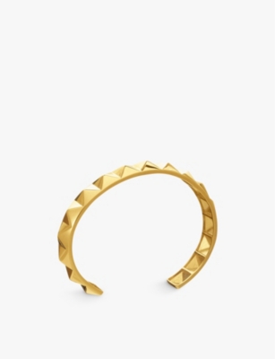 RACHEL JACKSON: Arrow Spike 22ct gold-plated sterling-silver bangle