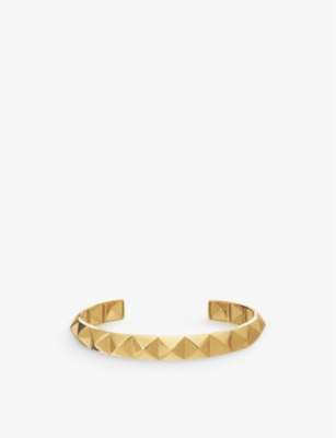 RACHEL JACKSON: Arrow Spike 22ct gold-plated sterling-silver bangle