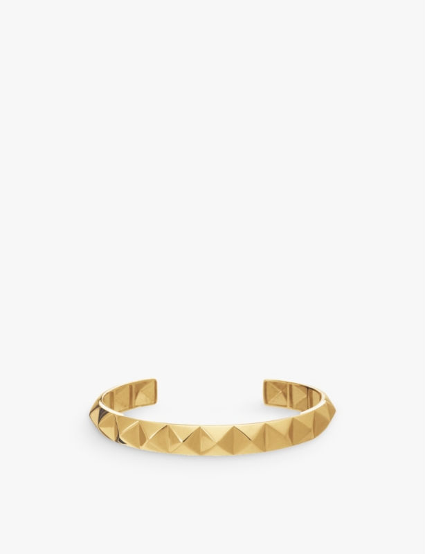 Arrow Spike 22ct gold-plated sterling-silver bangle