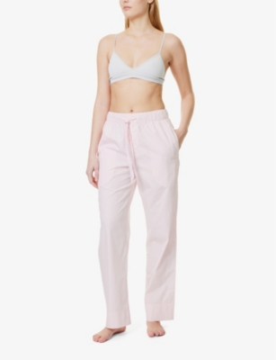 TEKLA: Straight-leg mid-rise organic-cotton poplin pyjama trousers