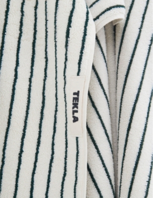 TEKLA: Striped Cotton Bath Towel 70cm x 140cm