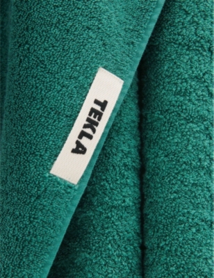 TEKLA: Striped Cotton Bath Towel 70cm x 140cm