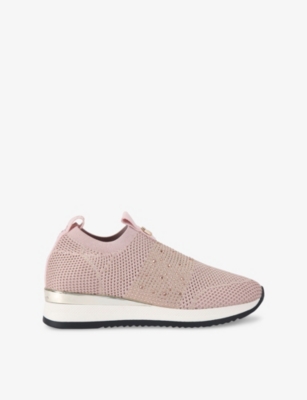 CARVELA: Janeiro 2 Crystal-Embellished Knitted Low-Top Trainers