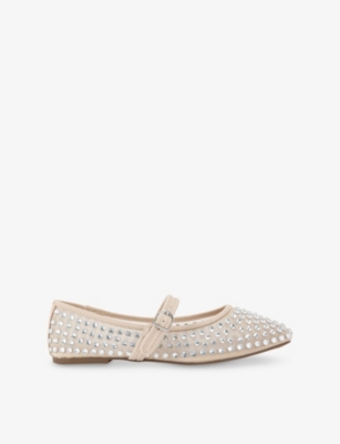 KG KURT GEIGER: Nina Rhinestone-Embellished Mesh Pumps