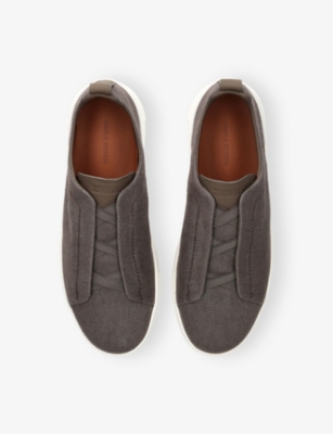 ZEGNA: X3 Triple Stitch Woven Low-Top Trainers
