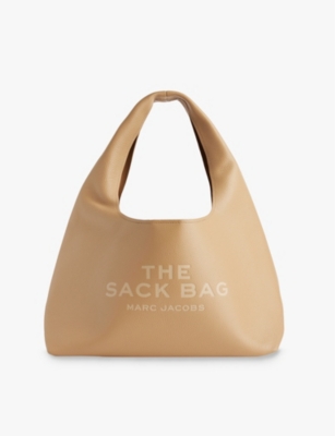Shop Marc Jacobs Womens Camel The Sack Leather Shoulder Bag