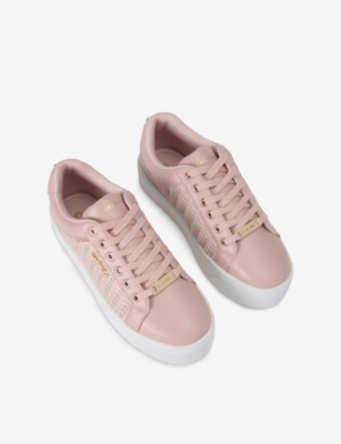 CARVELA: Sardinia Logo-Embossed Faux-Leather Low-Top Trainers