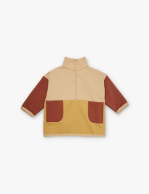 ORGANIC ZOO: Colour Block high-neck organic-cotton sweatshirt 1-4 years